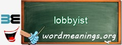 WordMeaning blackboard for lobbyist